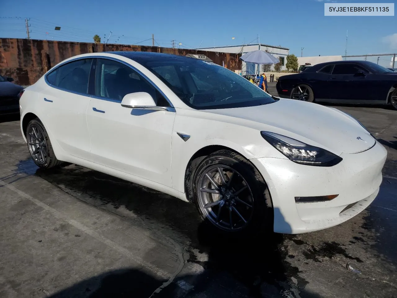 2019 Tesla Model 3 VIN: 5YJ3E1EB8KF511135 Lot: 78430154