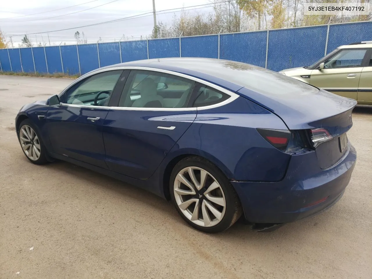 2019 Tesla Model 3 VIN: 5YJ3E1EB4KF407192 Lot: 78701084