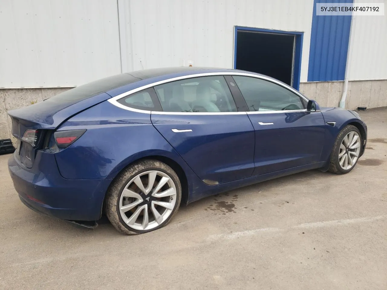 2019 Tesla Model 3 VIN: 5YJ3E1EB4KF407192 Lot: 78701084