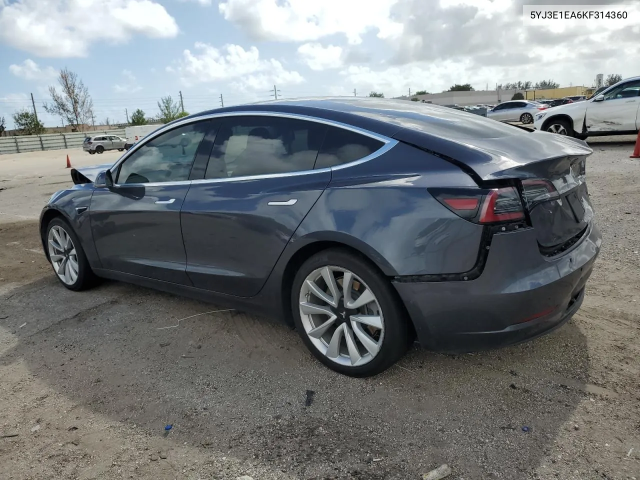 2019 Tesla Model 3 VIN: 5YJ3E1EA6KF314360 Lot: 78719964