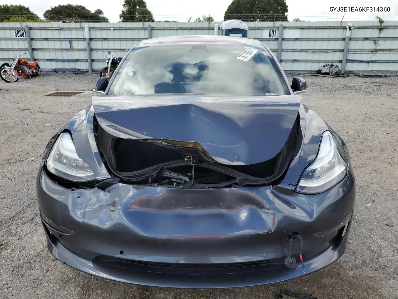 2019 Tesla Model 3 VIN: 5YJ3E1EA6KF314360 Lot: 78719964