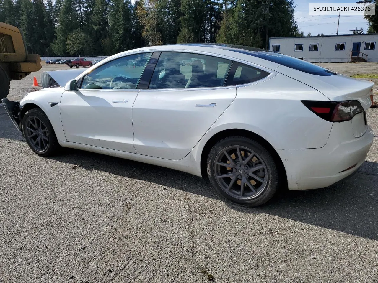 2019 Tesla Model 3 VIN: 5YJ3E1EA0KF426376 Lot: 79147584