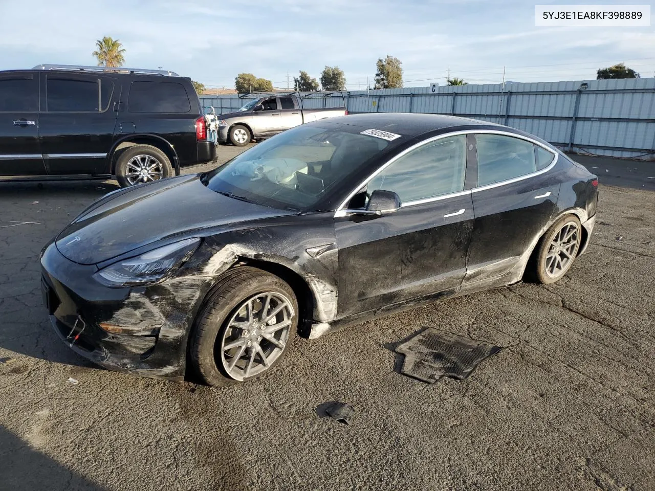 2019 Tesla Model 3 VIN: 5YJ3E1EA8KF398889 Lot: 79325904