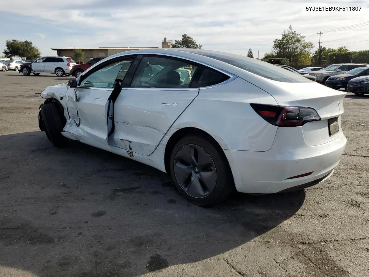 2019 Tesla Model 3 VIN: 5YJ3E1EB9KF511807 Lot: 79346724