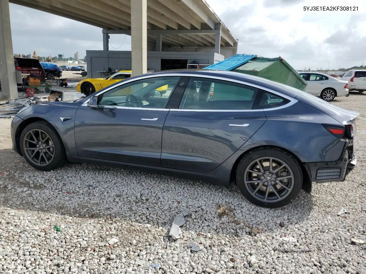 5YJ3E1EA2KF308121 2019 Tesla Model 3