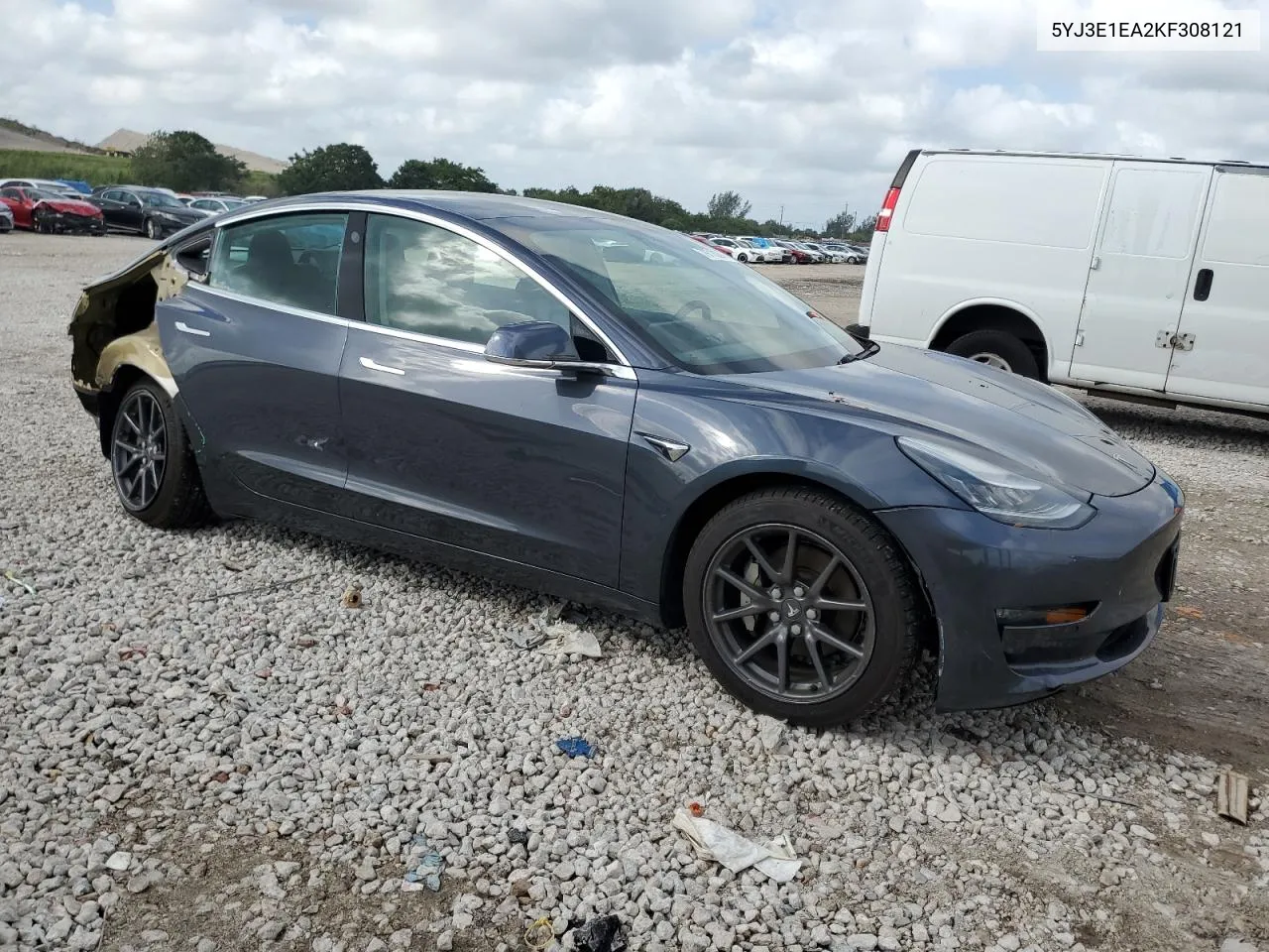 5YJ3E1EA2KF308121 2019 Tesla Model 3