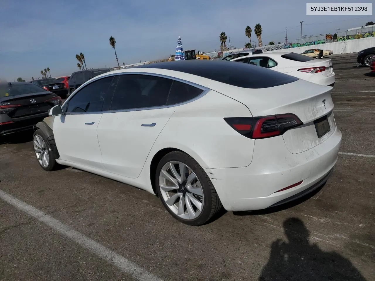 2019 Tesla Model 3 VIN: 5YJ3E1EB1KF512398 Lot: 79735884