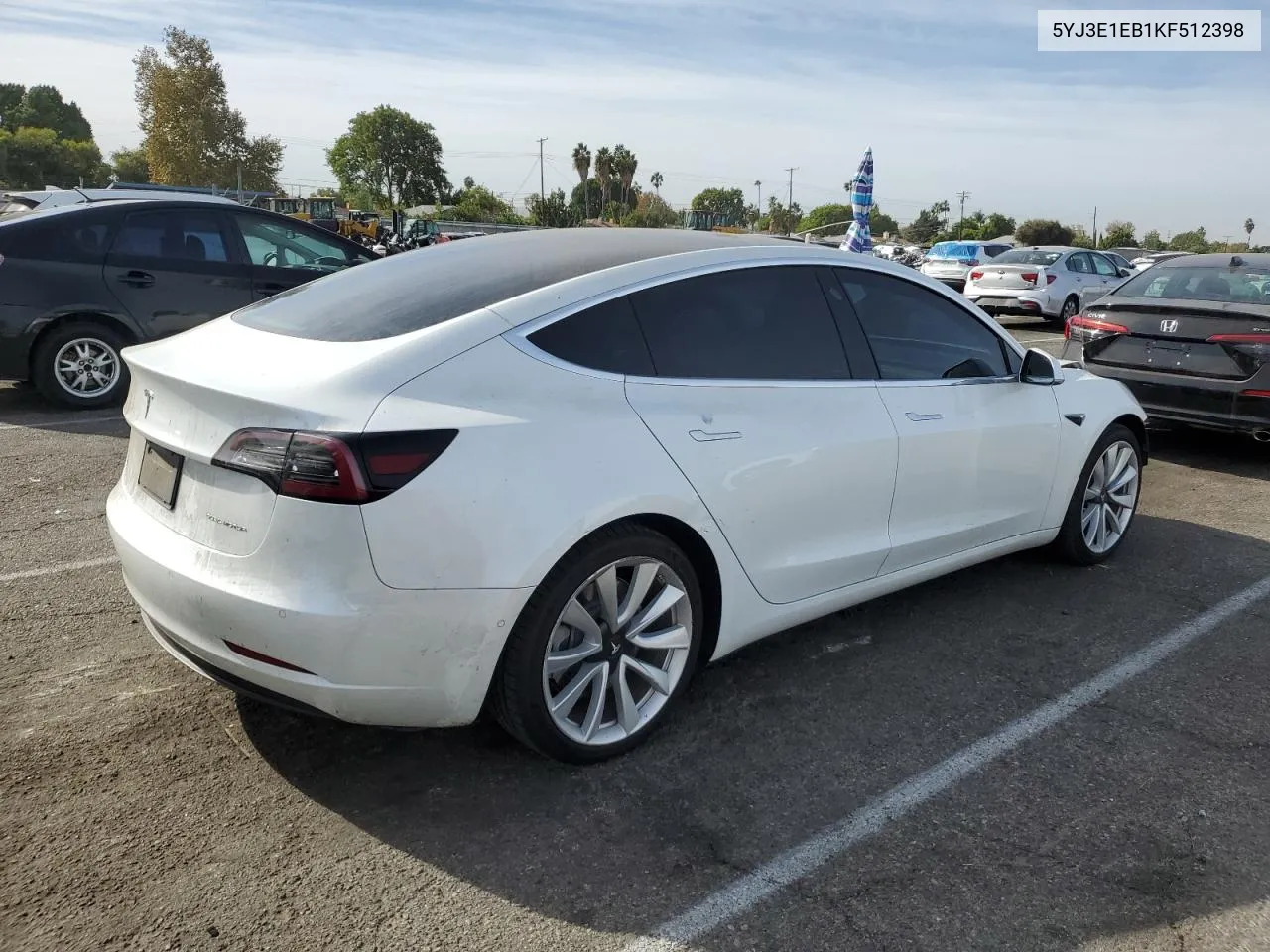 2019 Tesla Model 3 VIN: 5YJ3E1EB1KF512398 Lot: 79735884