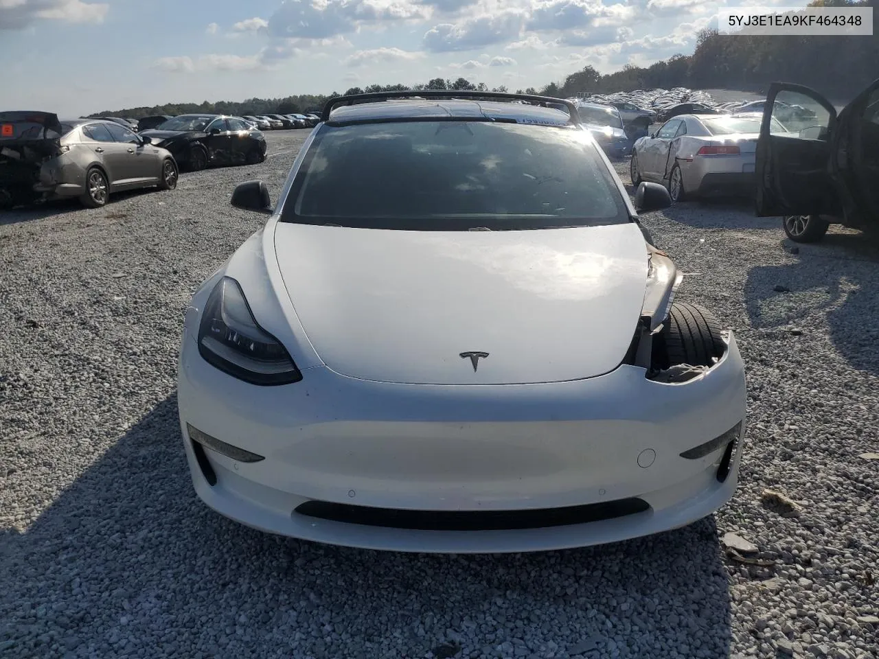 2019 Tesla Model 3 VIN: 5YJ3E1EA9KF464348 Lot: 79950534