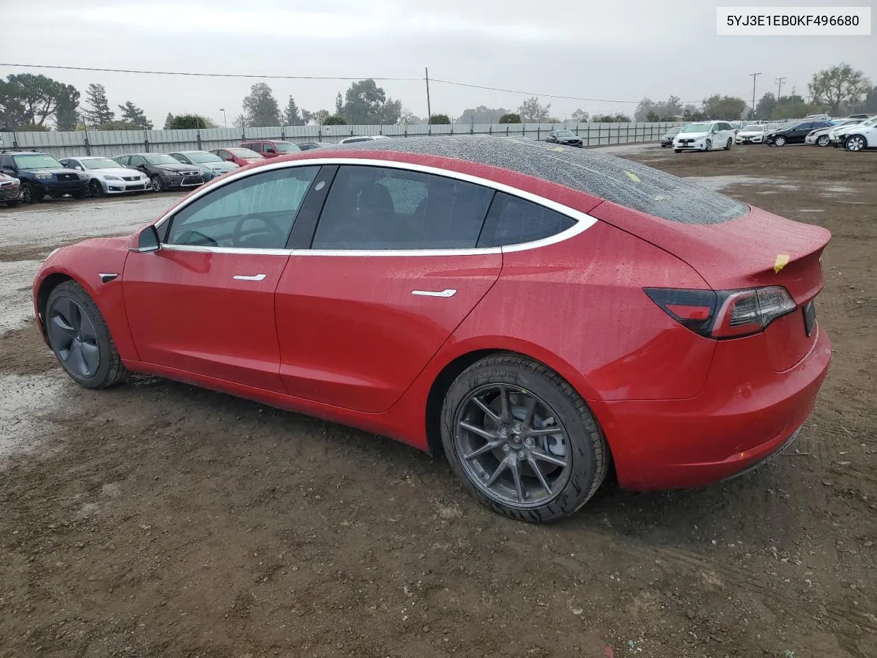 2019 Tesla Model 3 VIN: 5YJ3E1EB0KF496680 Lot: 80151284