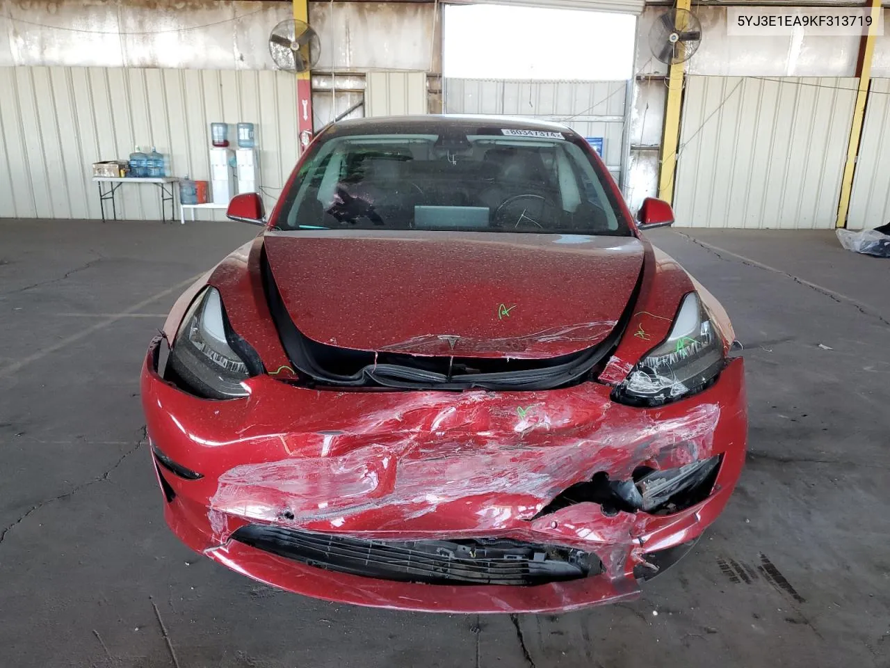 2019 Tesla Model 3 VIN: 5YJ3E1EA9KF313719 Lot: 80347374