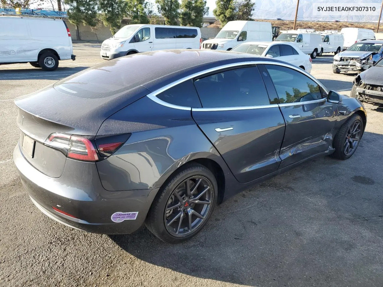 2019 Tesla Model 3 VIN: 5YJ3E1EA0KF307310 Lot: 80351634