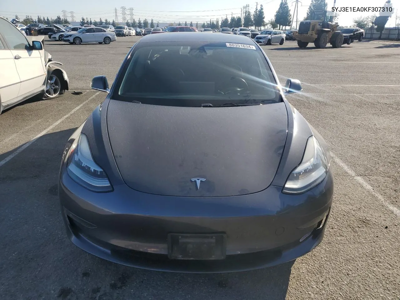 2019 Tesla Model 3 VIN: 5YJ3E1EA0KF307310 Lot: 80351634