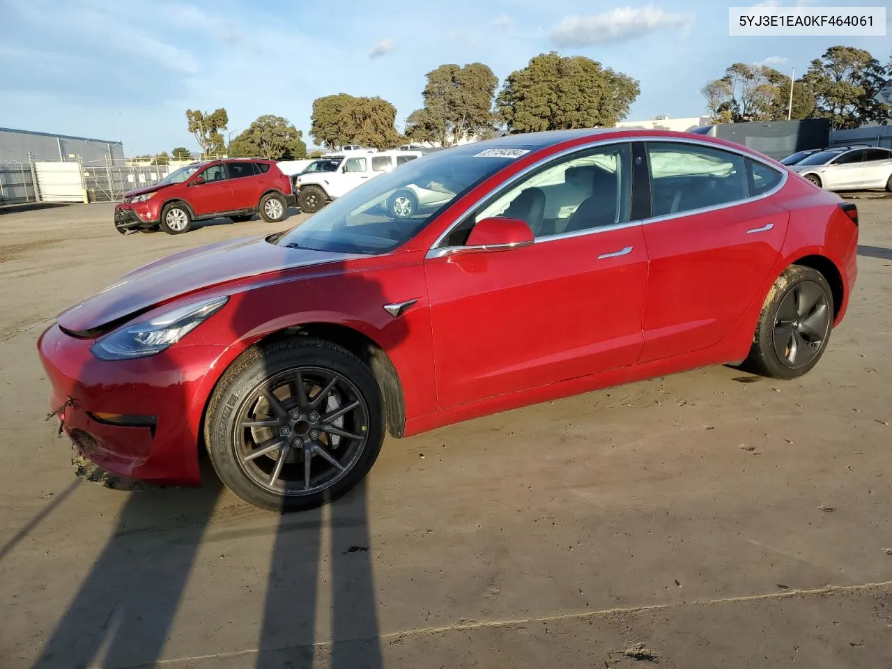 2019 Tesla Model 3 VIN: 5YJ3E1EA0KF464061 Lot: 81154384