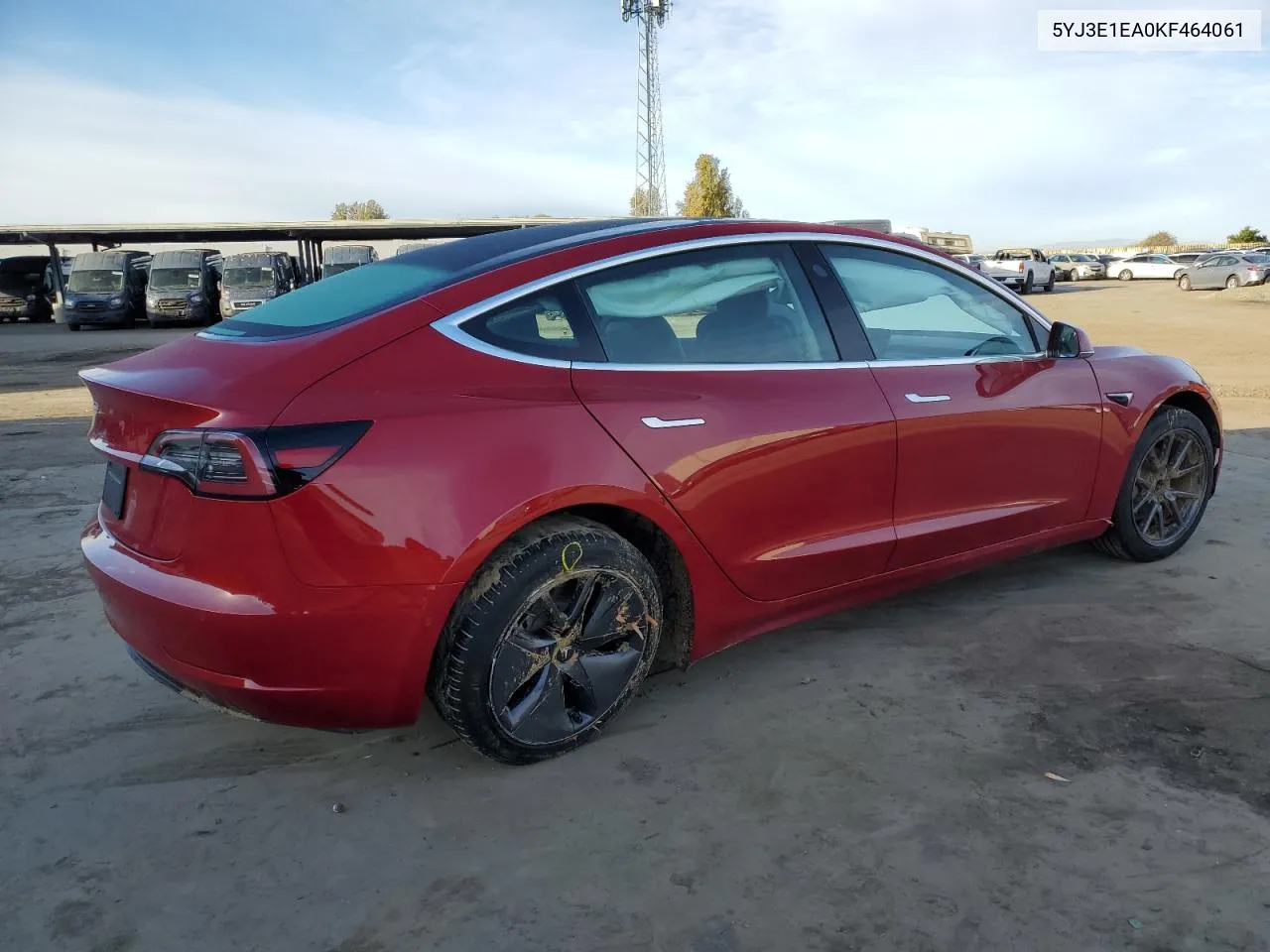 2019 Tesla Model 3 VIN: 5YJ3E1EA0KF464061 Lot: 81154384