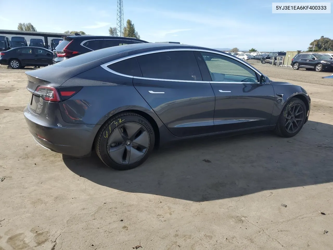 2019 Tesla Model 3 VIN: 5YJ3E1EA6KF400333 Lot: 81249444