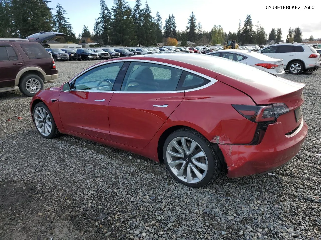 2019 Tesla Model 3 VIN: 5YJ3E1EB0KF212660 Lot: 81851654