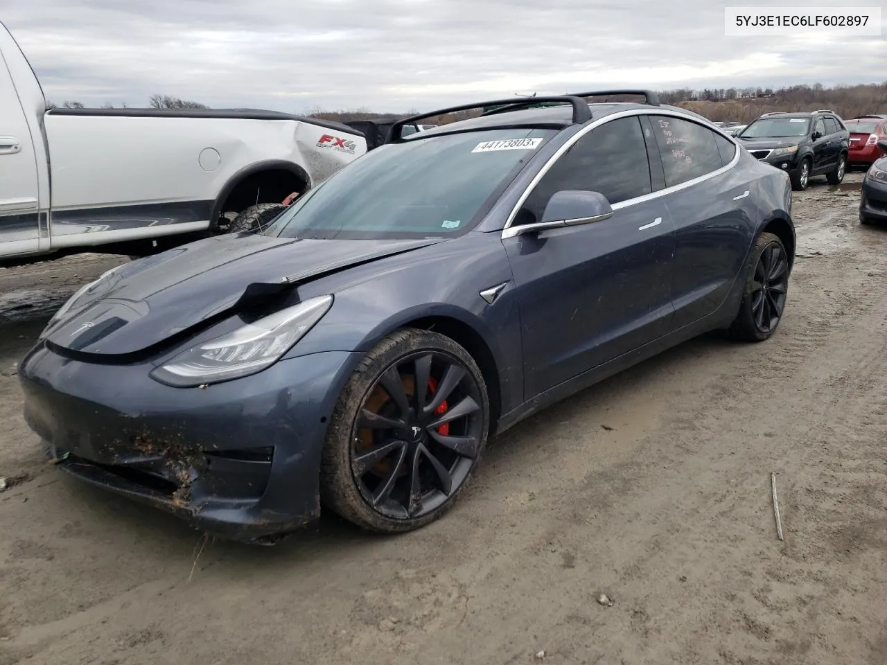 2020 Tesla Model 3 VIN: 5YJ3E1EC6LF602897 Lot: 44173803