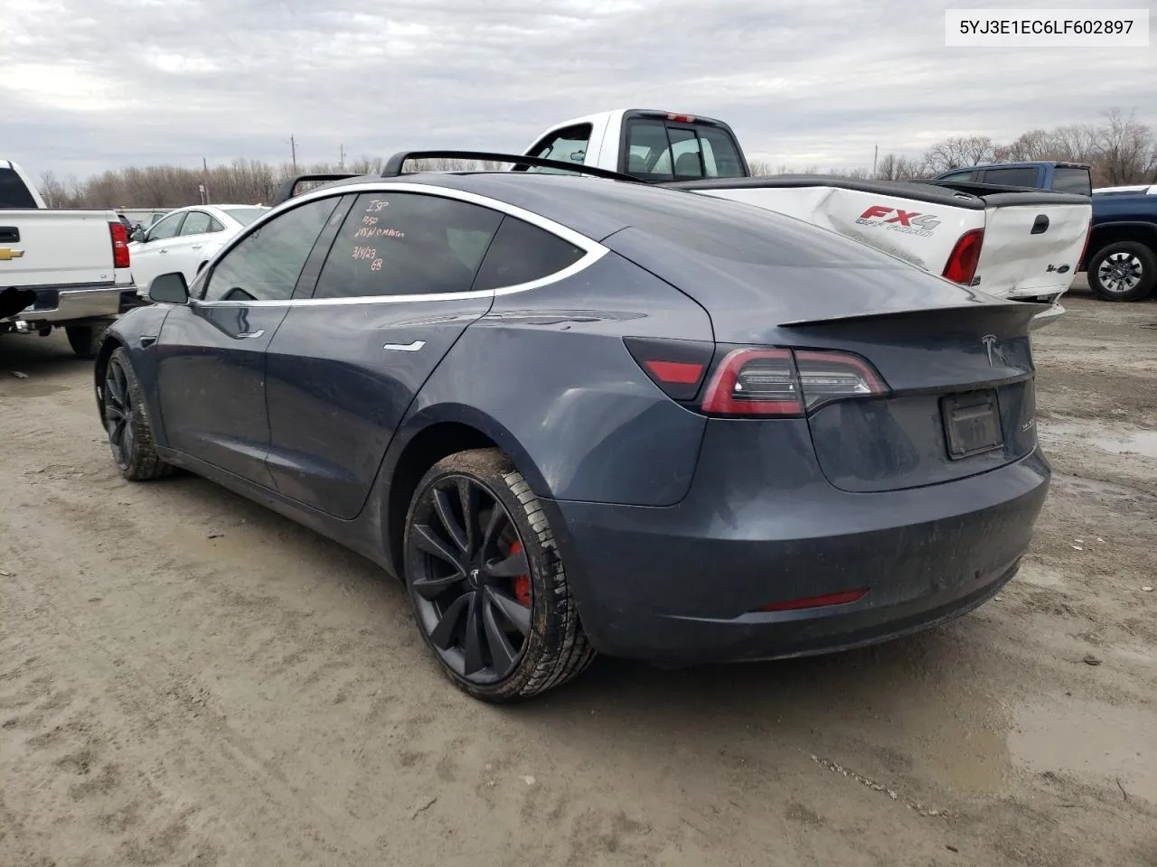 2020 Tesla Model 3 VIN: 5YJ3E1EC6LF602897 Lot: 44173803