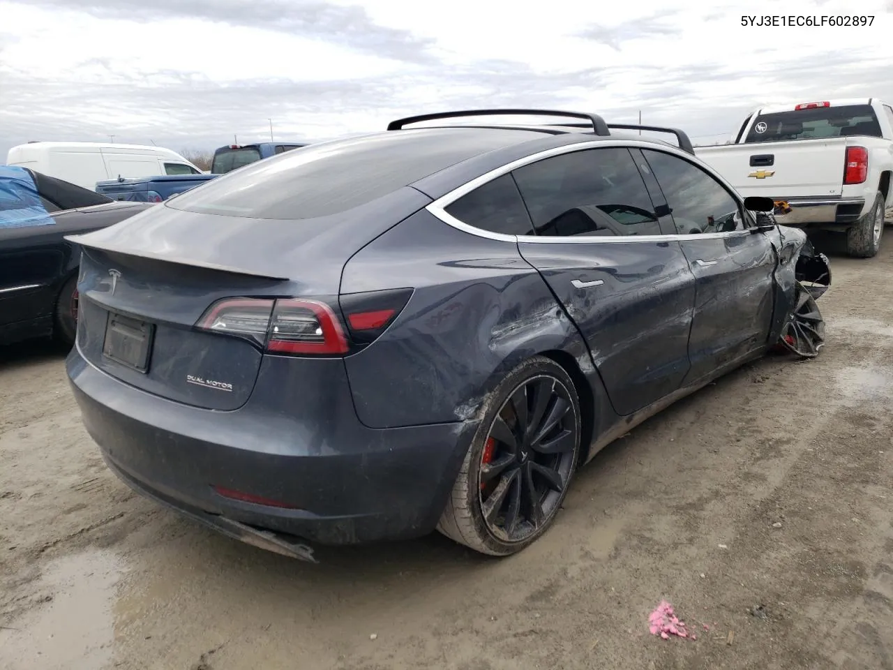 2020 Tesla Model 3 VIN: 5YJ3E1EC6LF602897 Lot: 44173803