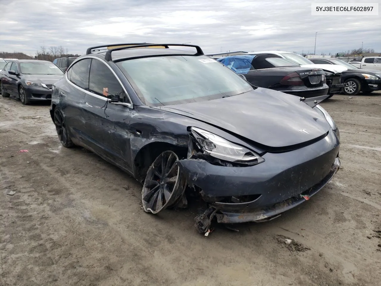 2020 Tesla Model 3 VIN: 5YJ3E1EC6LF602897 Lot: 44173803