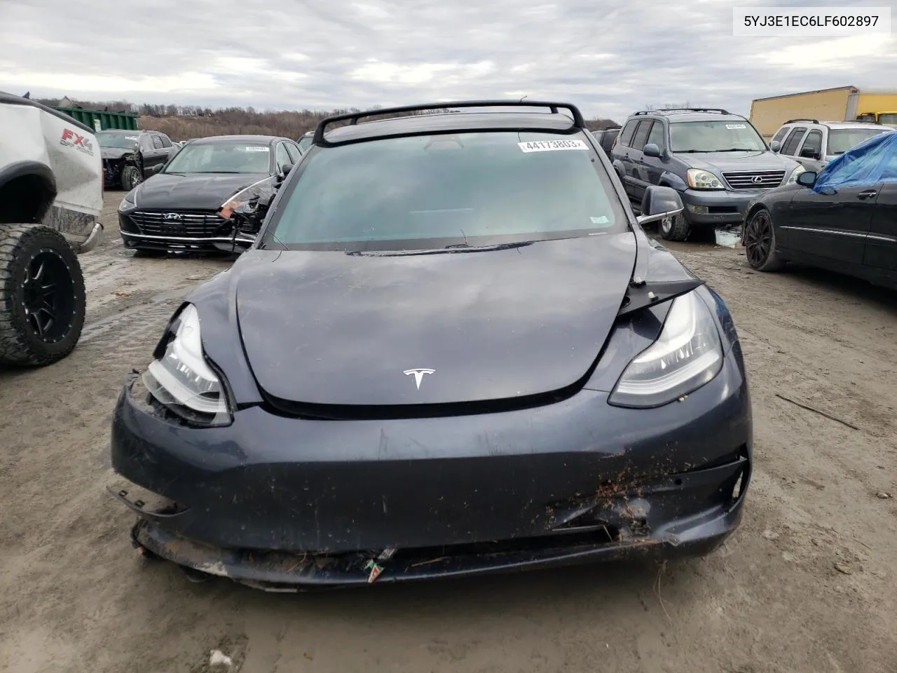 2020 Tesla Model 3 VIN: 5YJ3E1EC6LF602897 Lot: 44173803