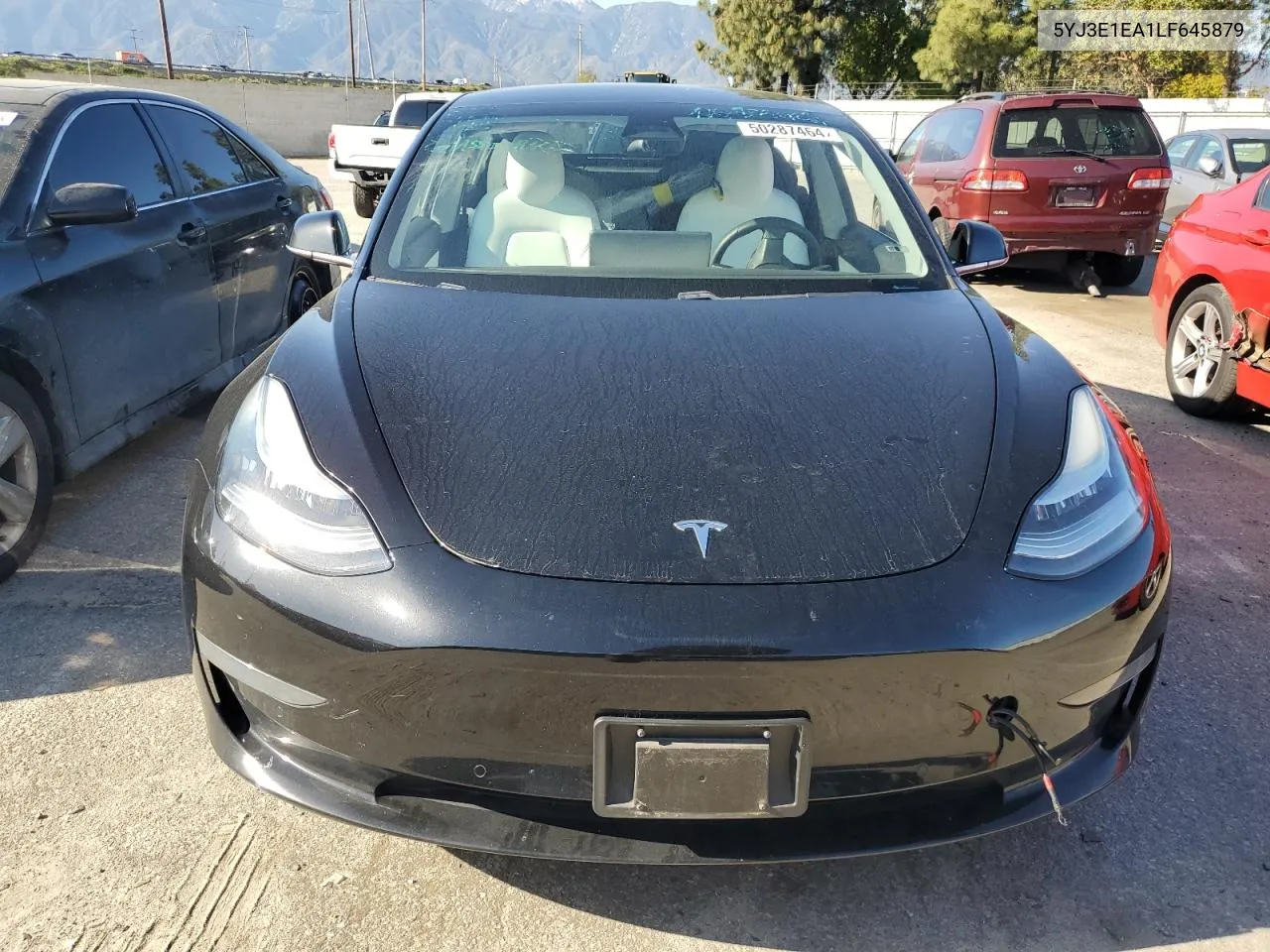 2020 Tesla Model 3 VIN: 5YJ3E1EA1LF645879 Lot: 50287464