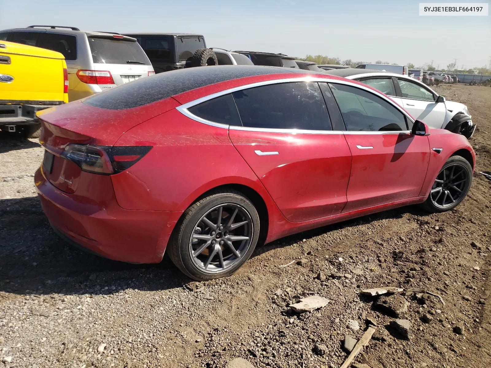 5YJ3E1EB3LF664197 2020 Tesla Model 3