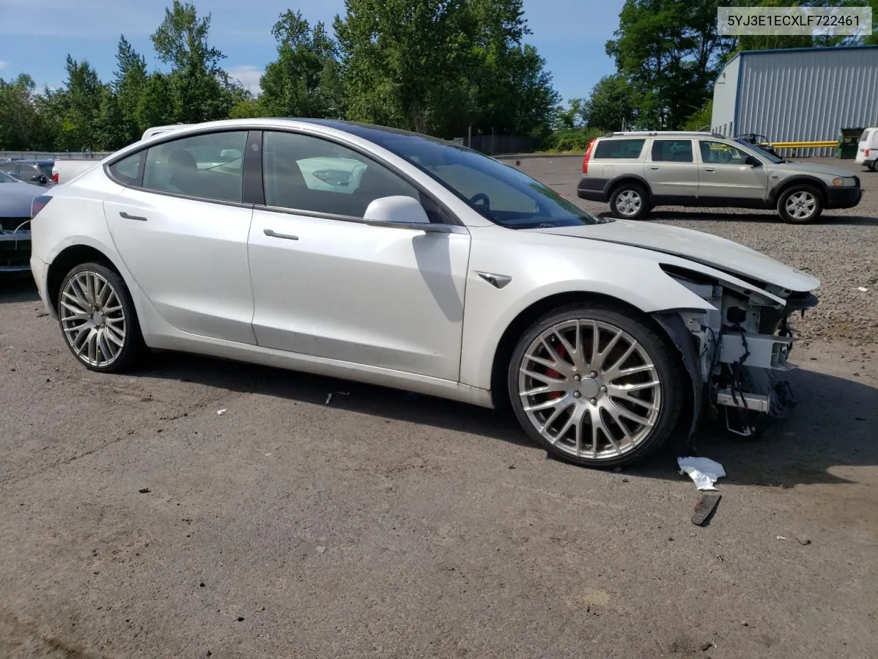 2020 Tesla Model 3 VIN: 5YJ3E1ECXLF722461 Lot: 59362214