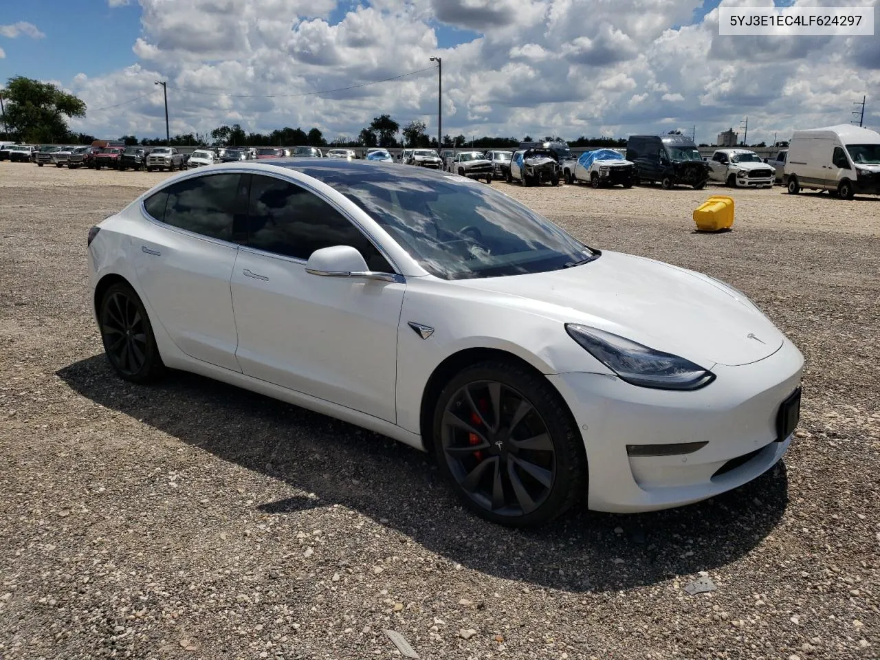 2020 Tesla Model 3 VIN: 5YJ3E1EC4LF624297 Lot: 59721134