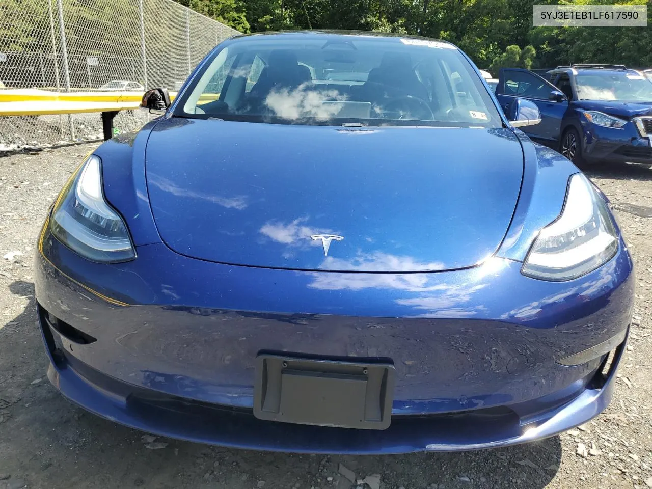 2020 Tesla Model 3 VIN: 5YJ3E1EB1LF617590 Lot: 60197044