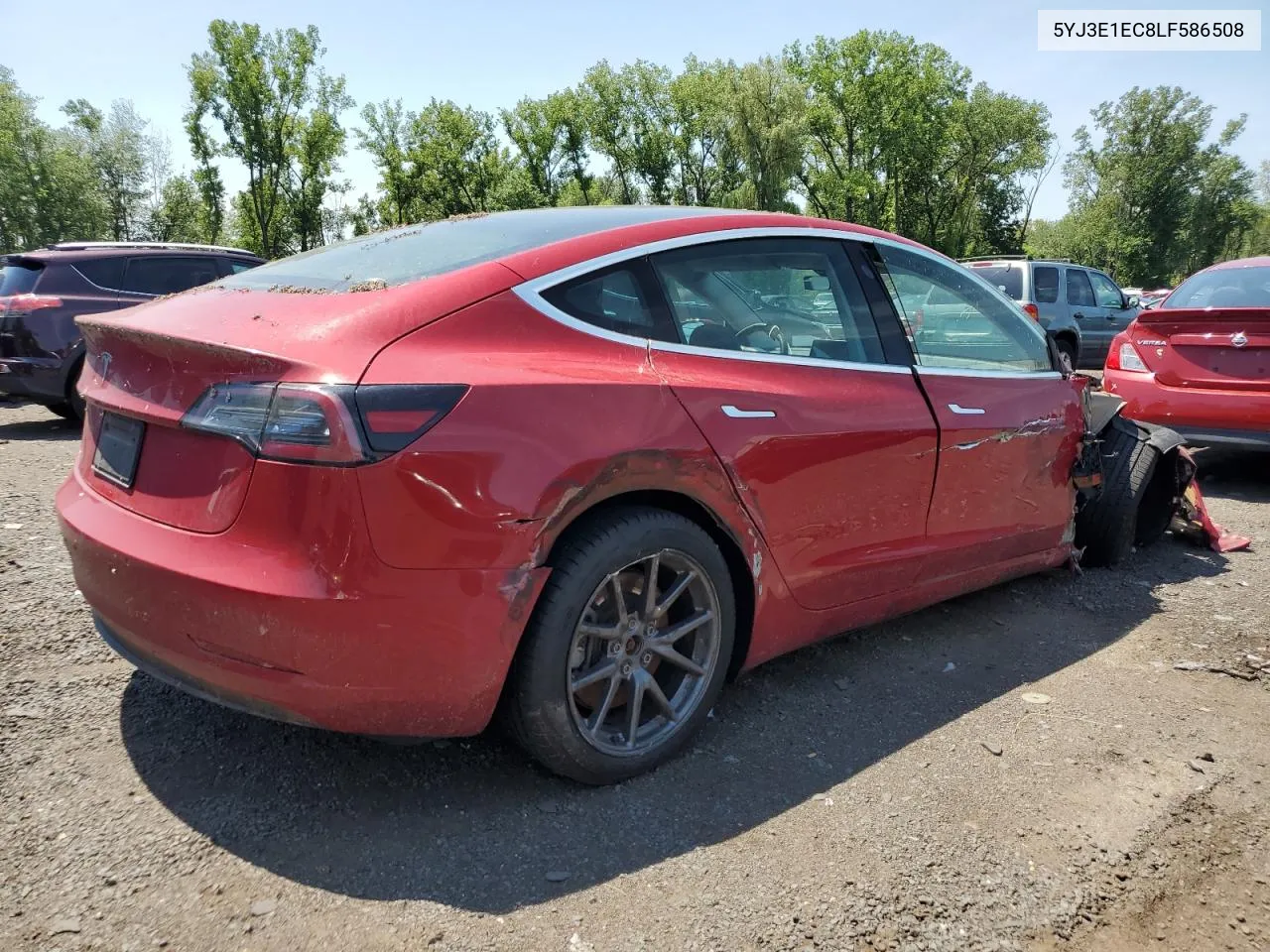 2020 Tesla Model 3 VIN: 5YJ3E1EC8LF586508 Lot: 60290424