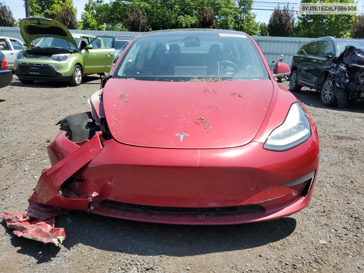 2020 Tesla Model 3 VIN: 5YJ3E1EC8LF586508 Lot: 60290424