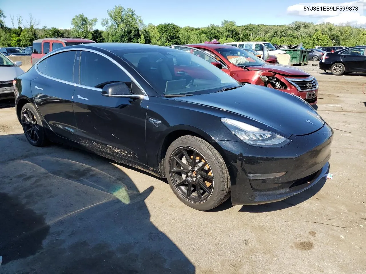 2020 Tesla Model 3 VIN: 5YJ3E1EB9LF599873 Lot: 60420494