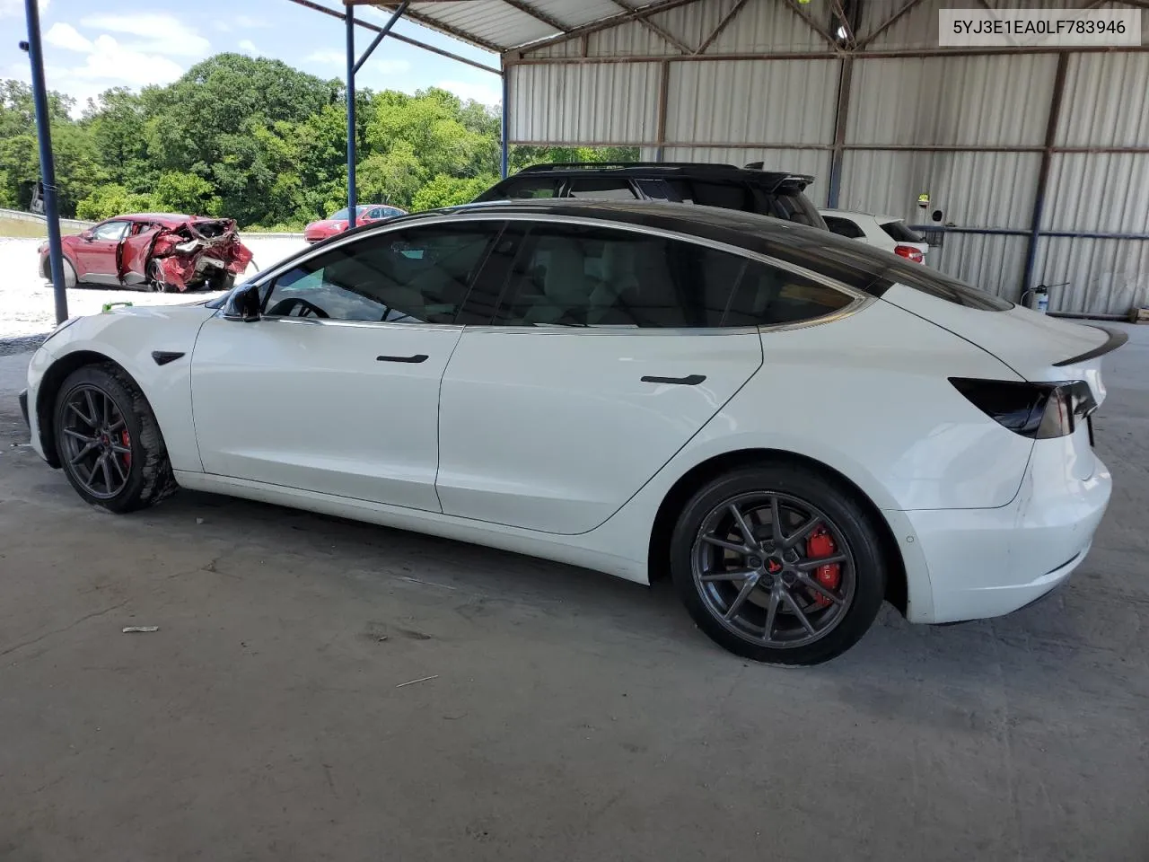 2020 Tesla Model 3 VIN: 5YJ3E1EA0LF783946 Lot: 61156234