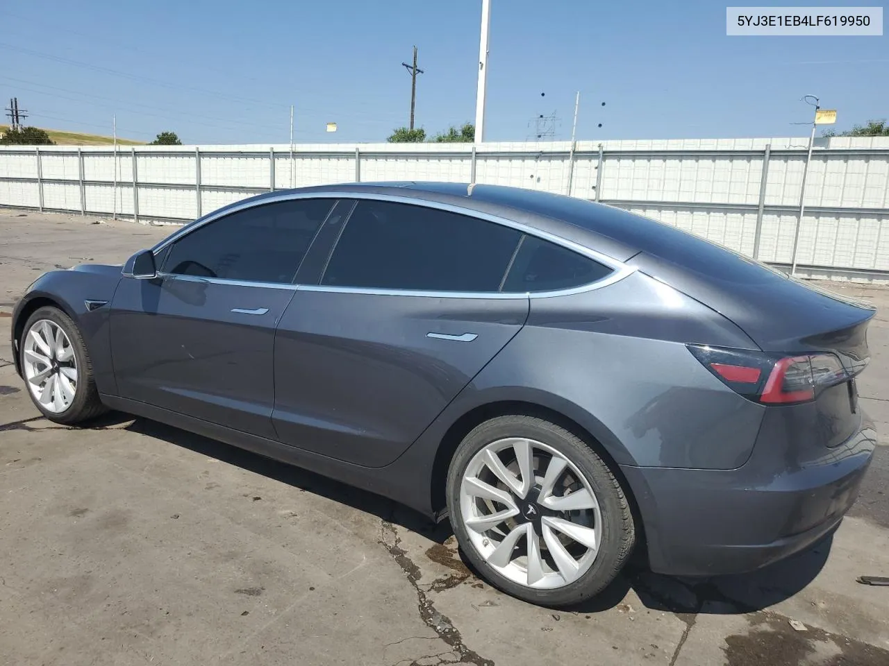 2020 Tesla Model 3 VIN: 5YJ3E1EB4LF619950 Lot: 62713704