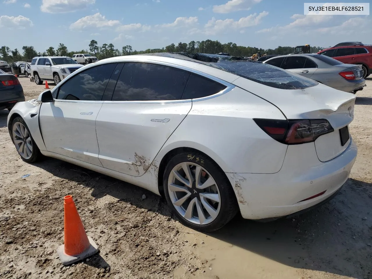 2020 Tesla Model 3 VIN: 5YJ3E1EB4LF628521 Lot: 62811764