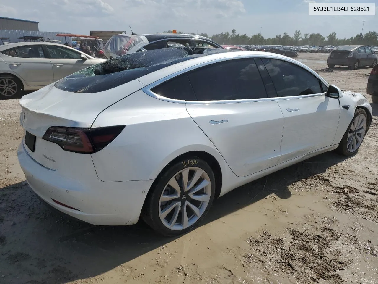 2020 Tesla Model 3 VIN: 5YJ3E1EB4LF628521 Lot: 62811764