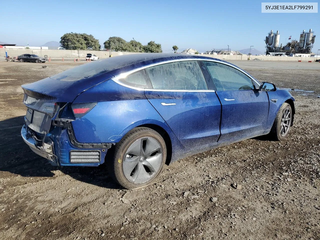 2020 Tesla Model 3 VIN: 5YJ3E1EA2LF799291 Lot: 63401414