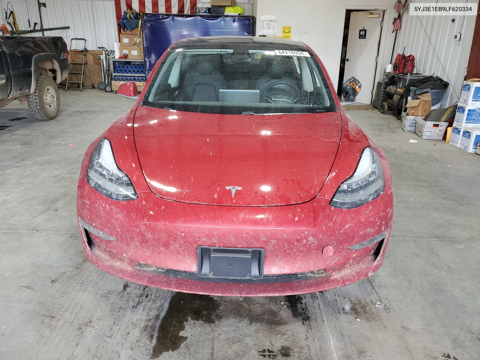 2020 Tesla Model 3 VIN: 5YJ3E1EB9LF620334 Lot: 64218934