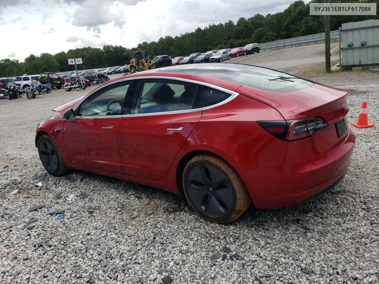 2020 Tesla Model 3 VIN: 5YJ3E1EB1LF617086 Lot: 64460504