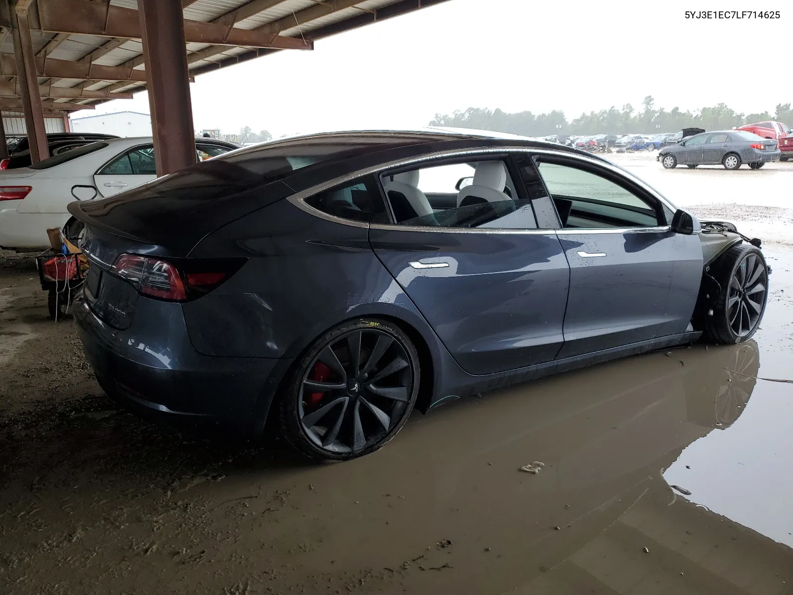 2020 Tesla Model 3 VIN: 5YJ3E1EC7LF714625 Lot: 64709474