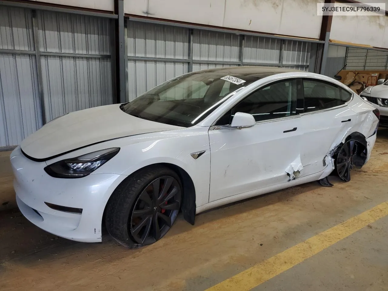 2020 Tesla Model 3 VIN: 5YJ3E1EC9LF796339 Lot: 65467354