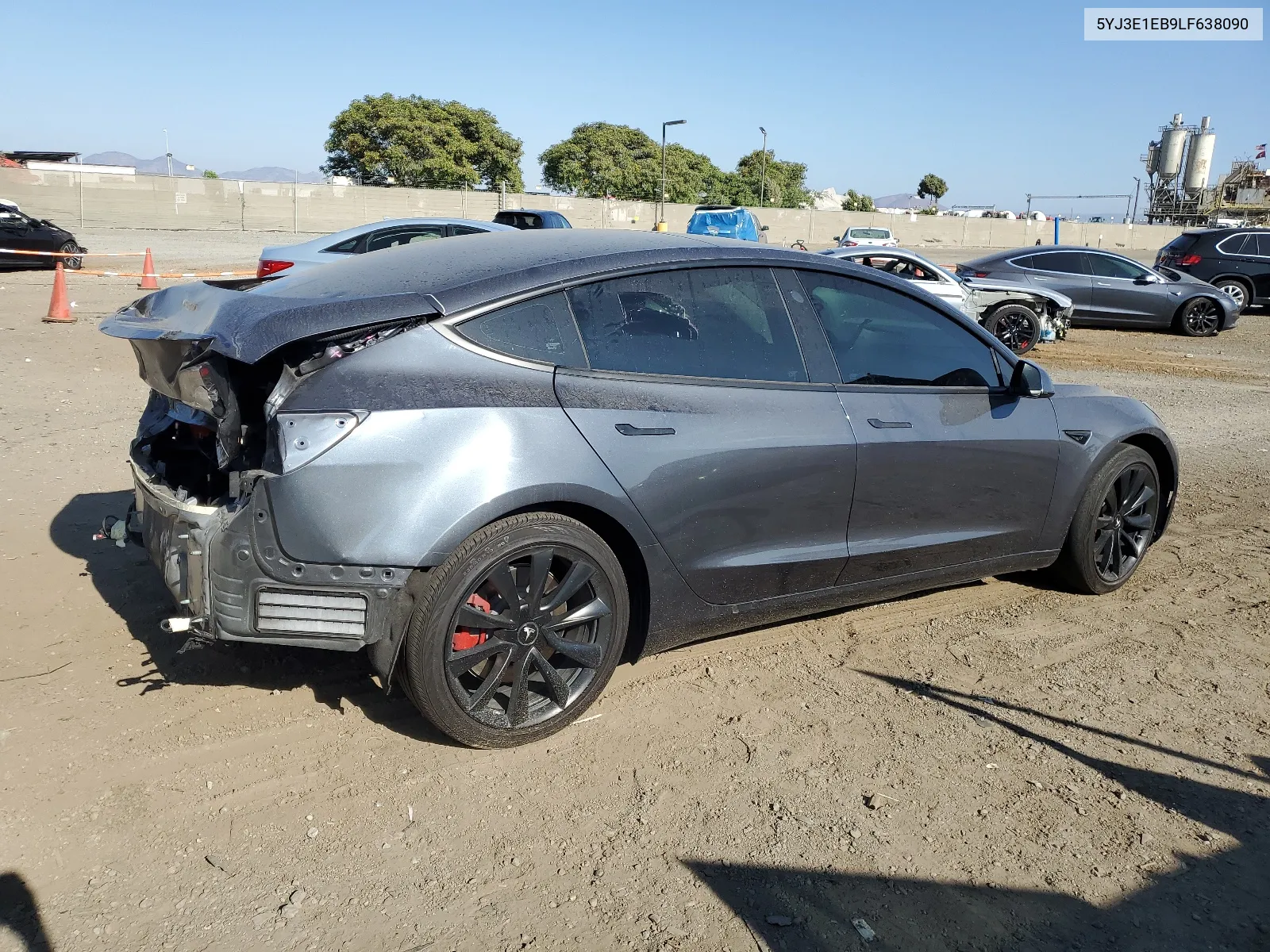 5YJ3E1EB9LF638090 2020 Tesla Model 3