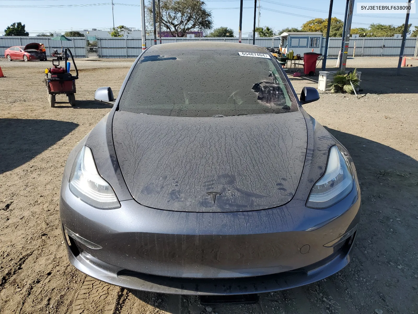 2020 Tesla Model 3 VIN: 5YJ3E1EB9LF638090 Lot: 65487404