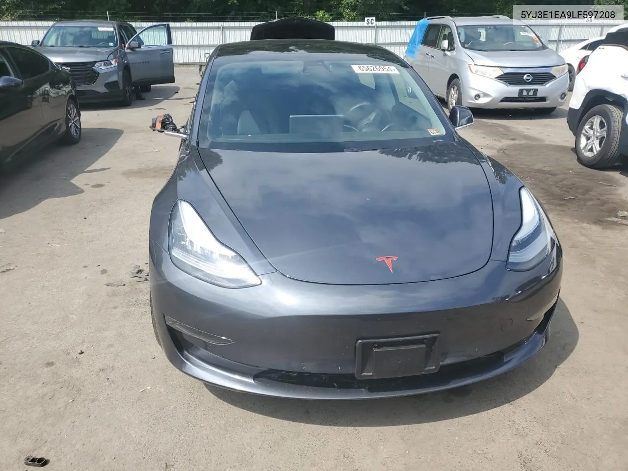 2020 Tesla Model 3 VIN: 5YJ3E1EA9LF597208 Lot: 65626954