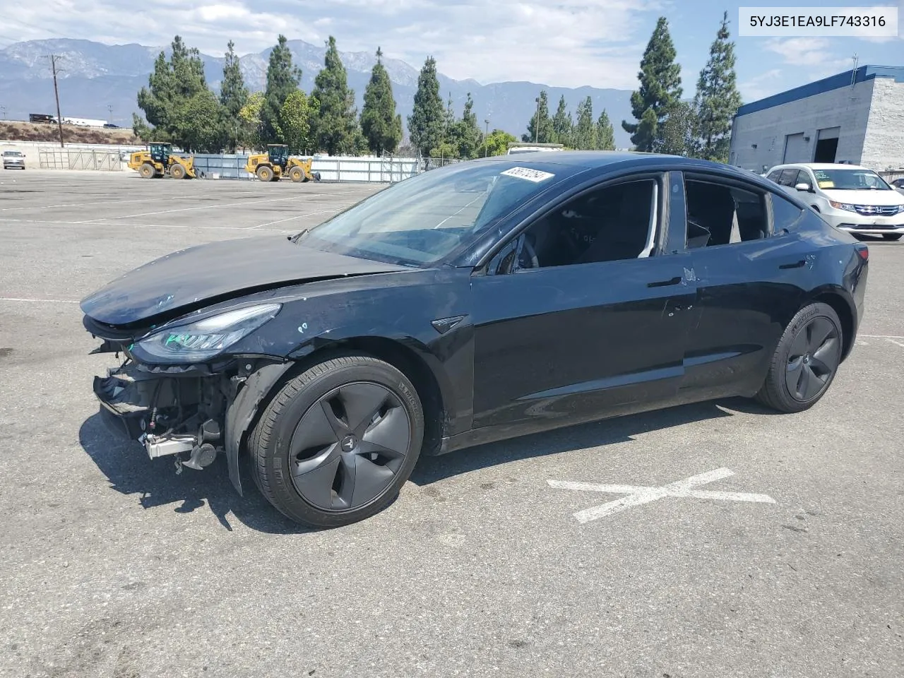 2020 Tesla Model 3 VIN: 5YJ3E1EA9LF743316 Lot: 65673254