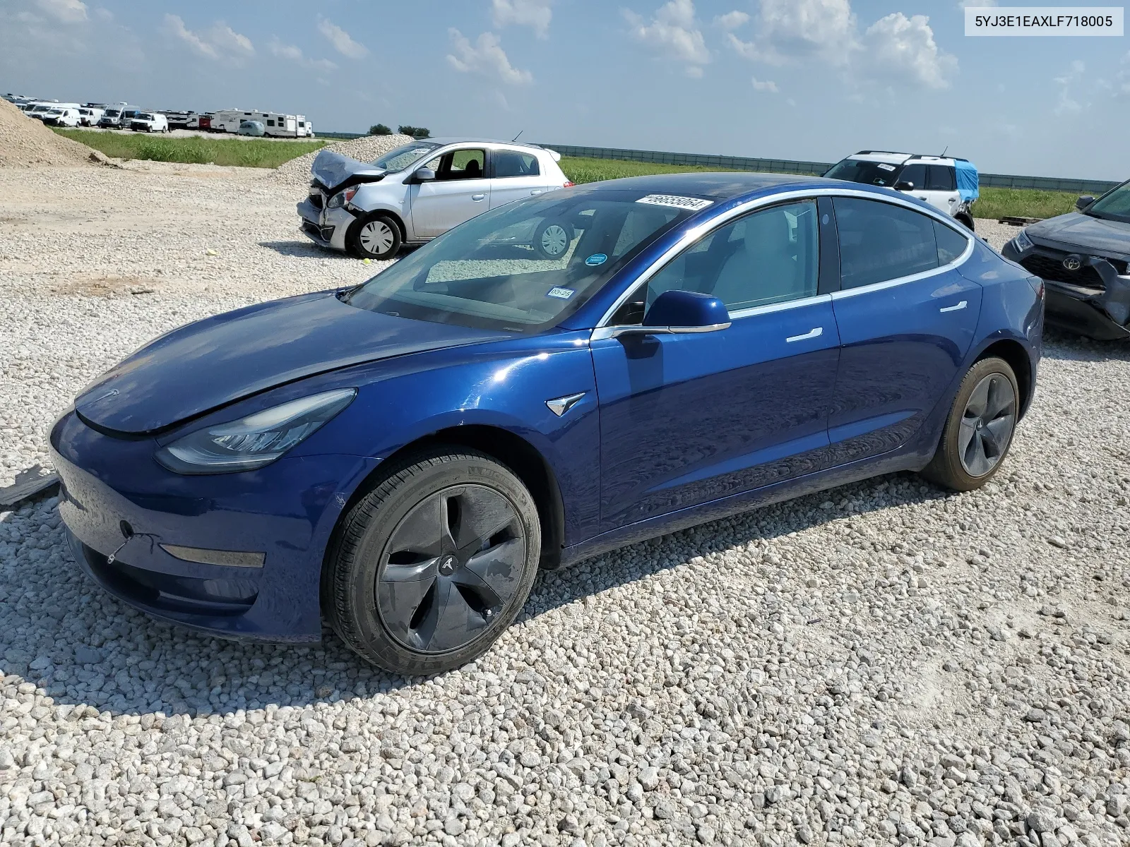 2020 Tesla Model 3 VIN: 5YJ3E1EAXLF718005 Lot: 65782344