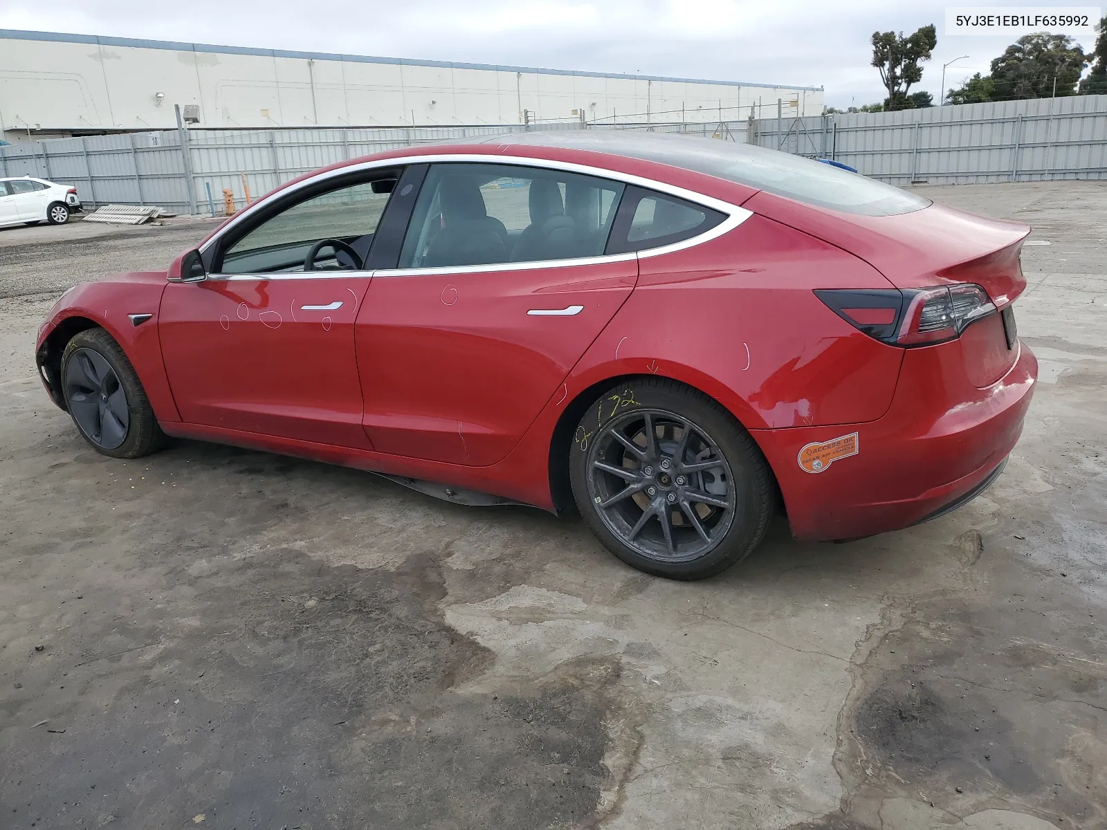 2020 Tesla Model 3 VIN: 5YJ3E1EB1LF635992 Lot: 66766974