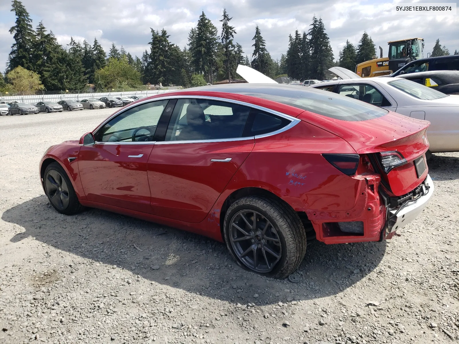 2020 Tesla Model 3 VIN: 5YJ3E1EBXLF800874 Lot: 67180884